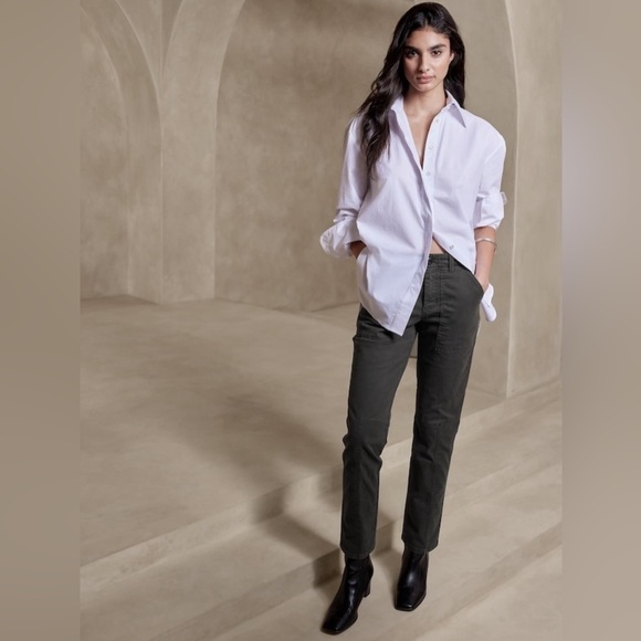 NWT! Banana Republic Mid-Rise Slim Cargo Pant - Size 20 - Picture 1 of 4